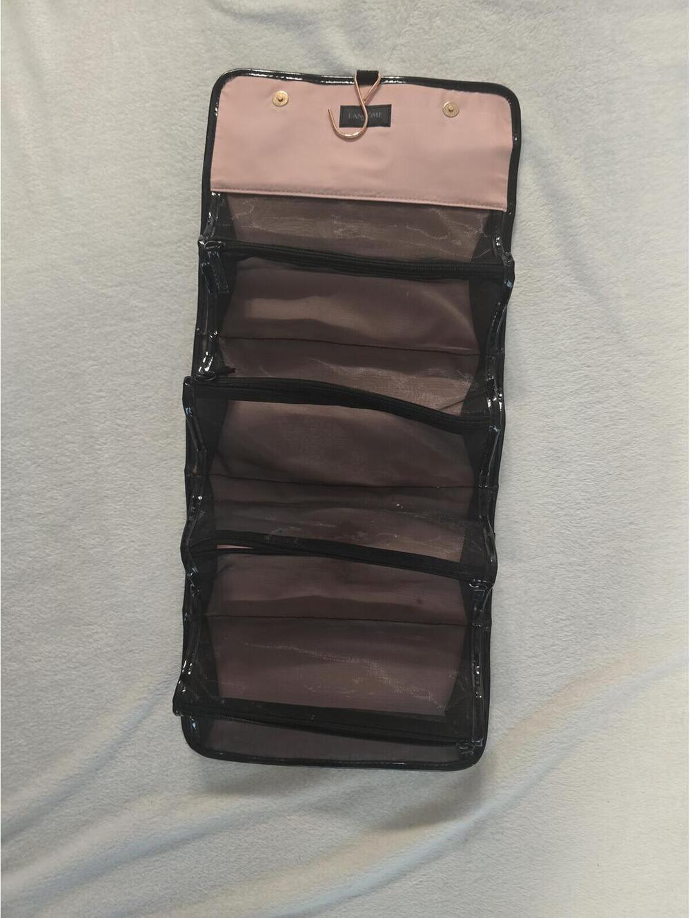 Lancome Paris Foldable Cosmetic Organizer with Clear Compartments